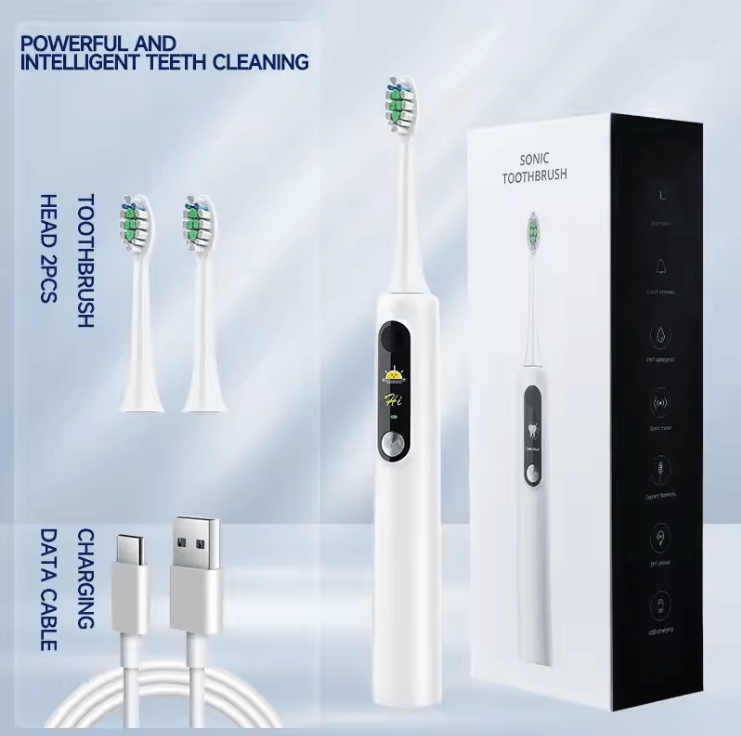 SonicGlow Intelligent Ultrasonic Electric Toothbrush with Magnetic Suspension and Smart Display