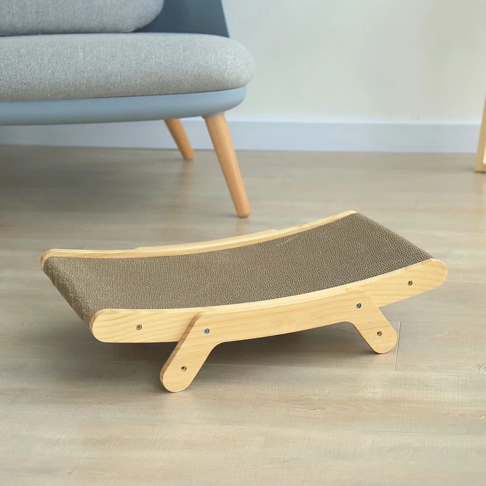Wooden 3 in 1 Cat Scratcher Bed