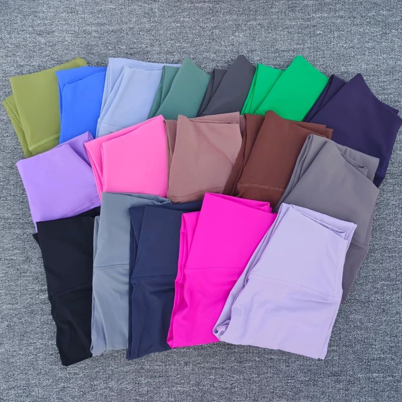 High Waist Naked Feel Yoga Leggings – Women's Stretch Fitness Running Gym Tights