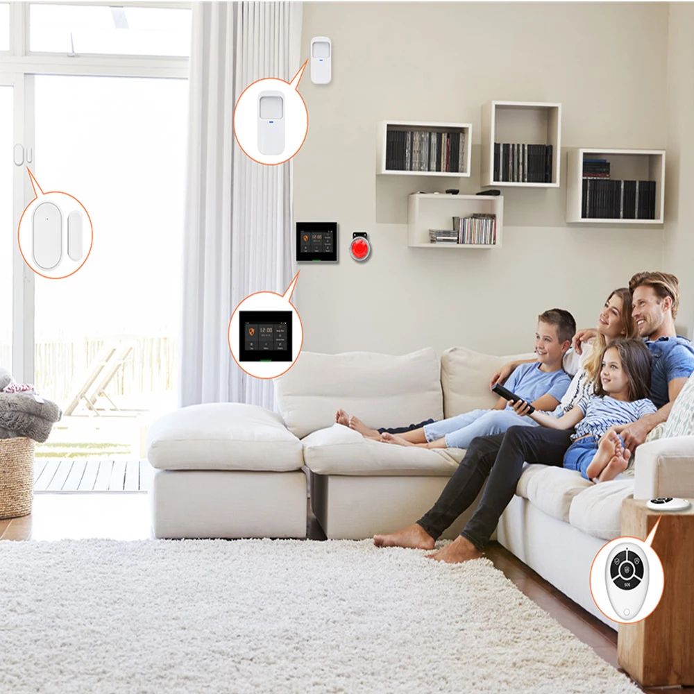 Staniot Wireless Tuya WiFi Smart Home Security Alarm System Kit Compatible with Alexa and Google Home