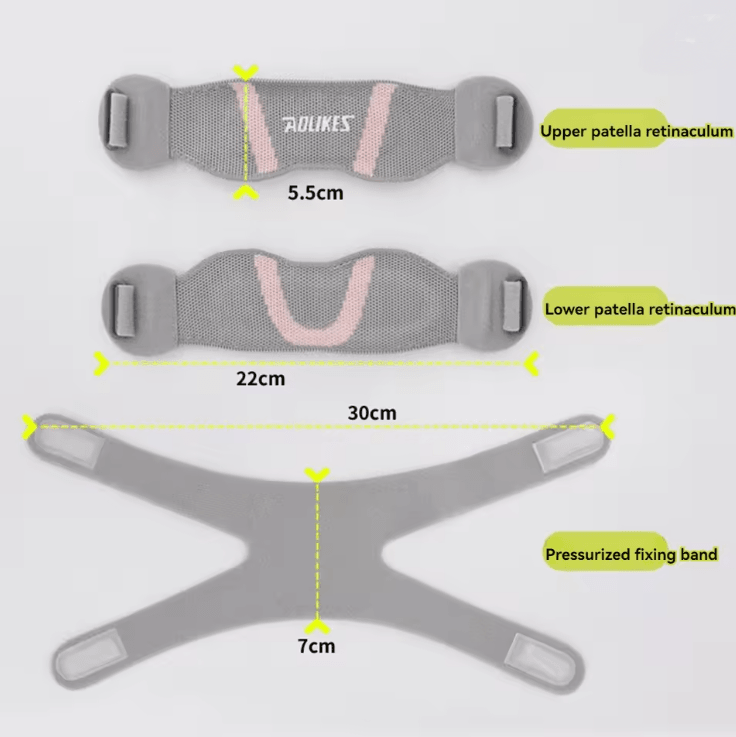 AOLIKES Adjustable Patella Knee Support Strap for Pain Relief and Sports