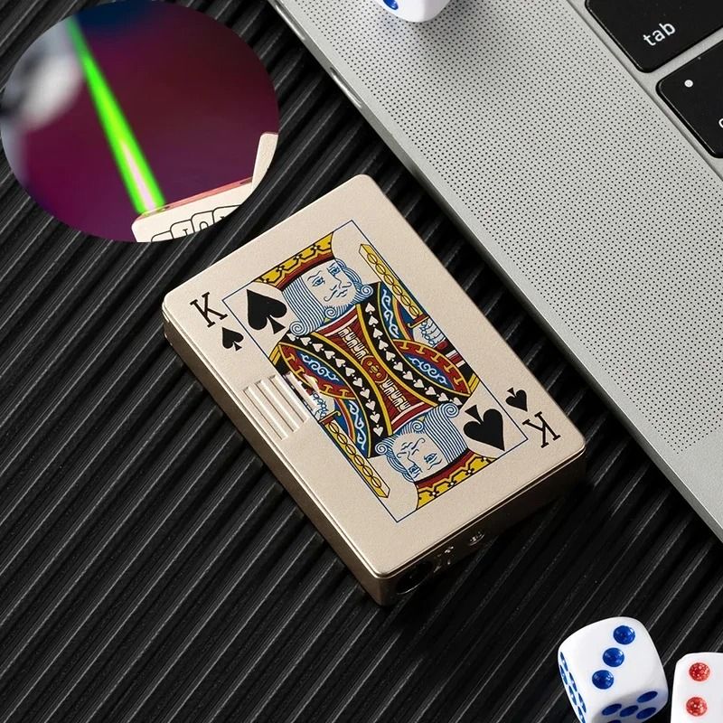 Ace of Spades Playing Card Butane Windproof Metal Lighter