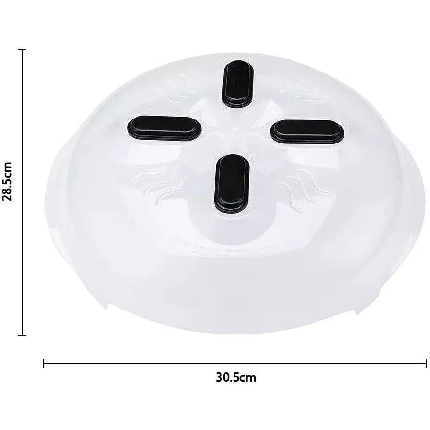 Hover Cover Magnetic Microwave Anti Splatter Cover Plate Guard Lid With Steam Vent