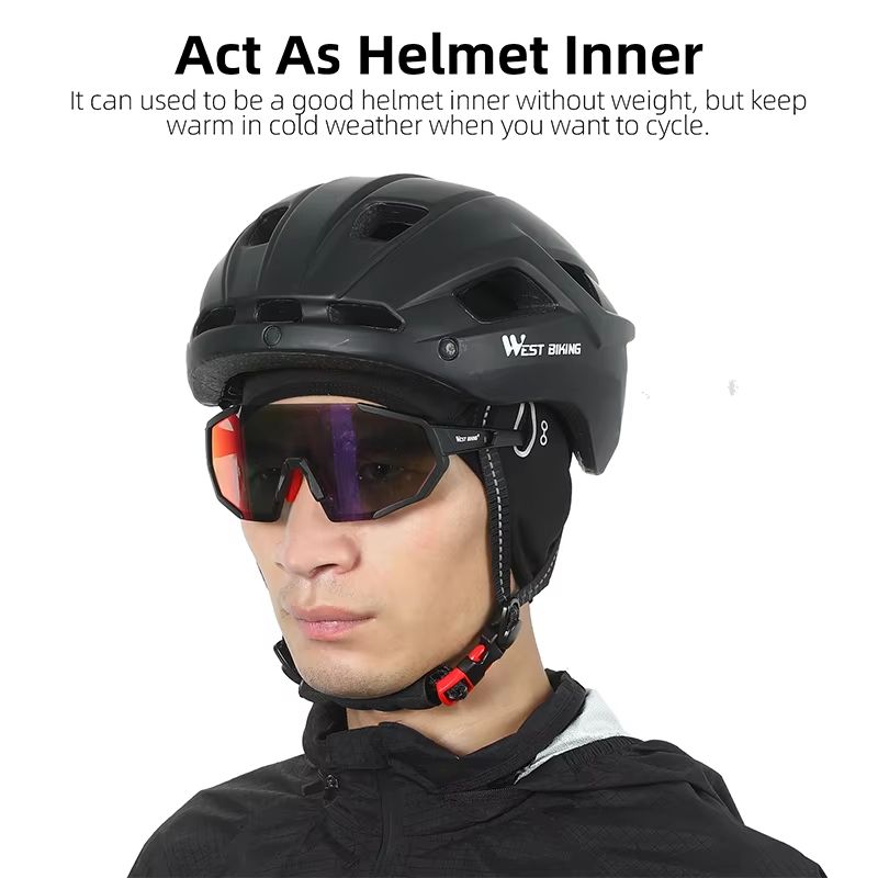 Windproof Winter Fleece Cycling Skull Cap Helmet Liner for Men