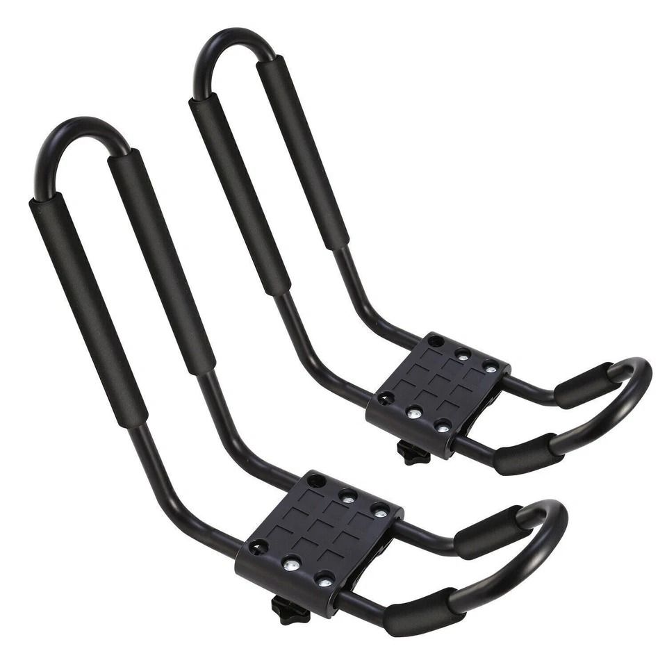 Heavy Duty Kayak Carrier, Load Capacity, Universal Boat Car Roof Mount J-Bar Rack, Kayak, Canoe, Paddle Board