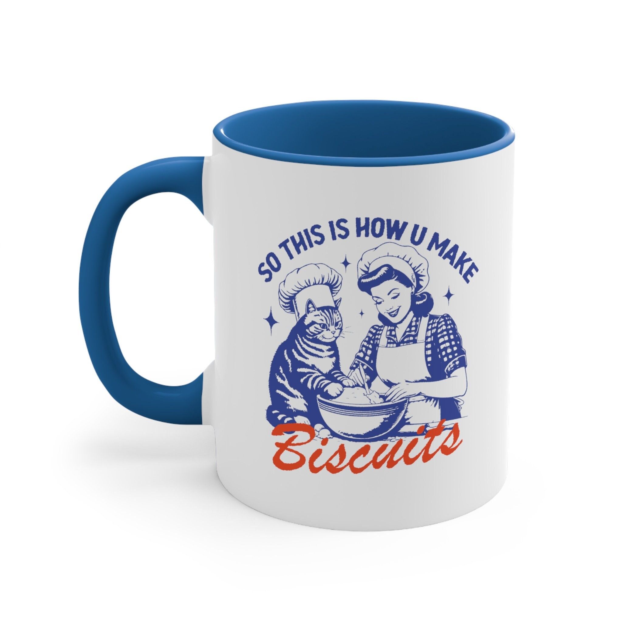 So This Is How I Make Biscuits Mug Funny Baking Coffee Cup Retro Kitchen Humor Gift