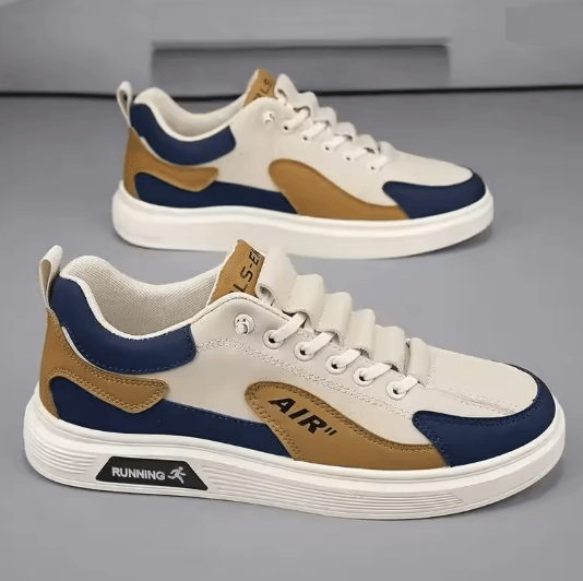UrbanFlex 2025 Mens Leather Casual Sneakers Low Top Walking Shoes