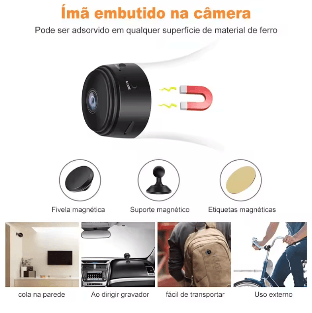 A9 Mini WiFi Security Camera – Wireless Smart Surveillance Cam with Night Vision & Motion Detection