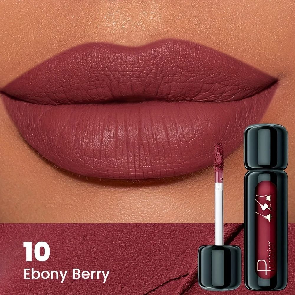 VelvetBloom Matte Velvet Lip Gloss High Pigment Liquid Lip Mud