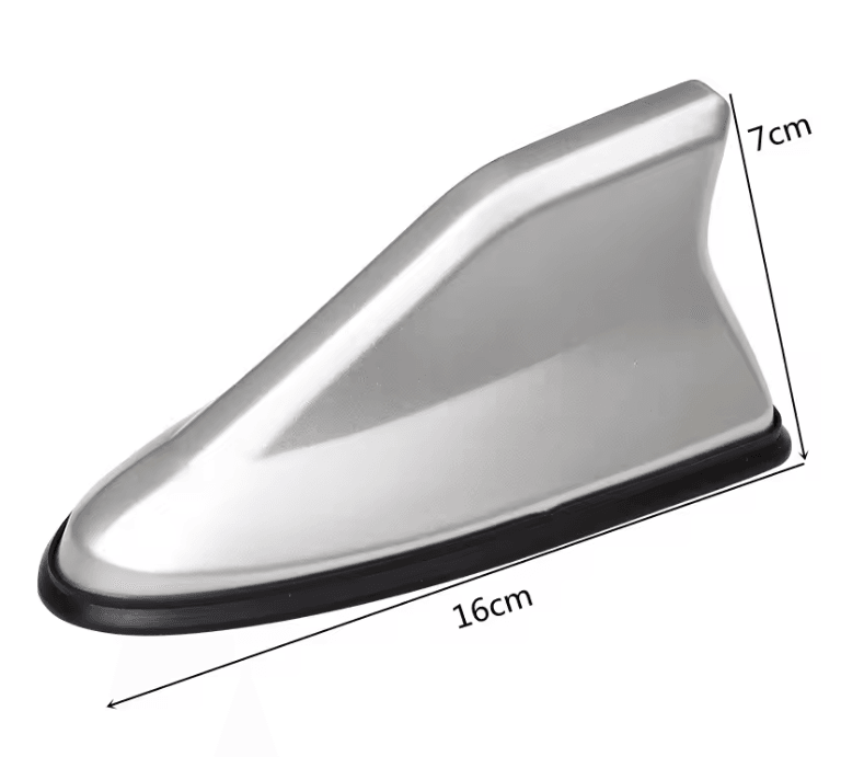 Universal Shark Fin Car Antenna with Carbon Fiber Look and Signal Amplifier