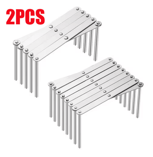 Retractable Stainless Steel Dish Rack Heavy Duty Space Saving Pot Lid & Plate Holder