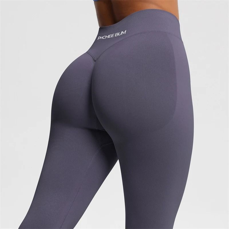 2025 Bum Shaping Leggings Seamless Low Waist Ribbed Gym Pants