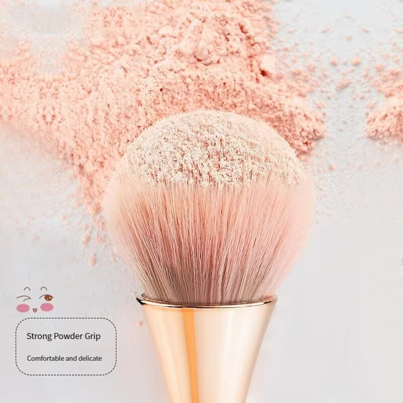 Cosmetic Brush Set, Soft Hair Blush Brush, Loose Powder, Highlighting Rose Golden
