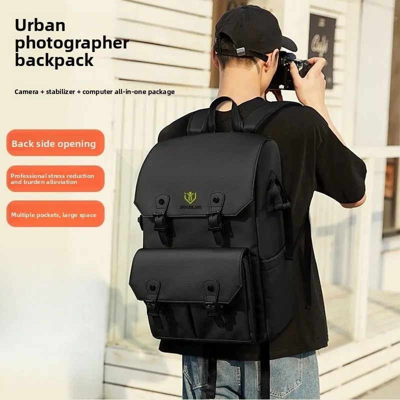 Large Capacity Camera Backpack Double Shoulder Travel Photography Bag