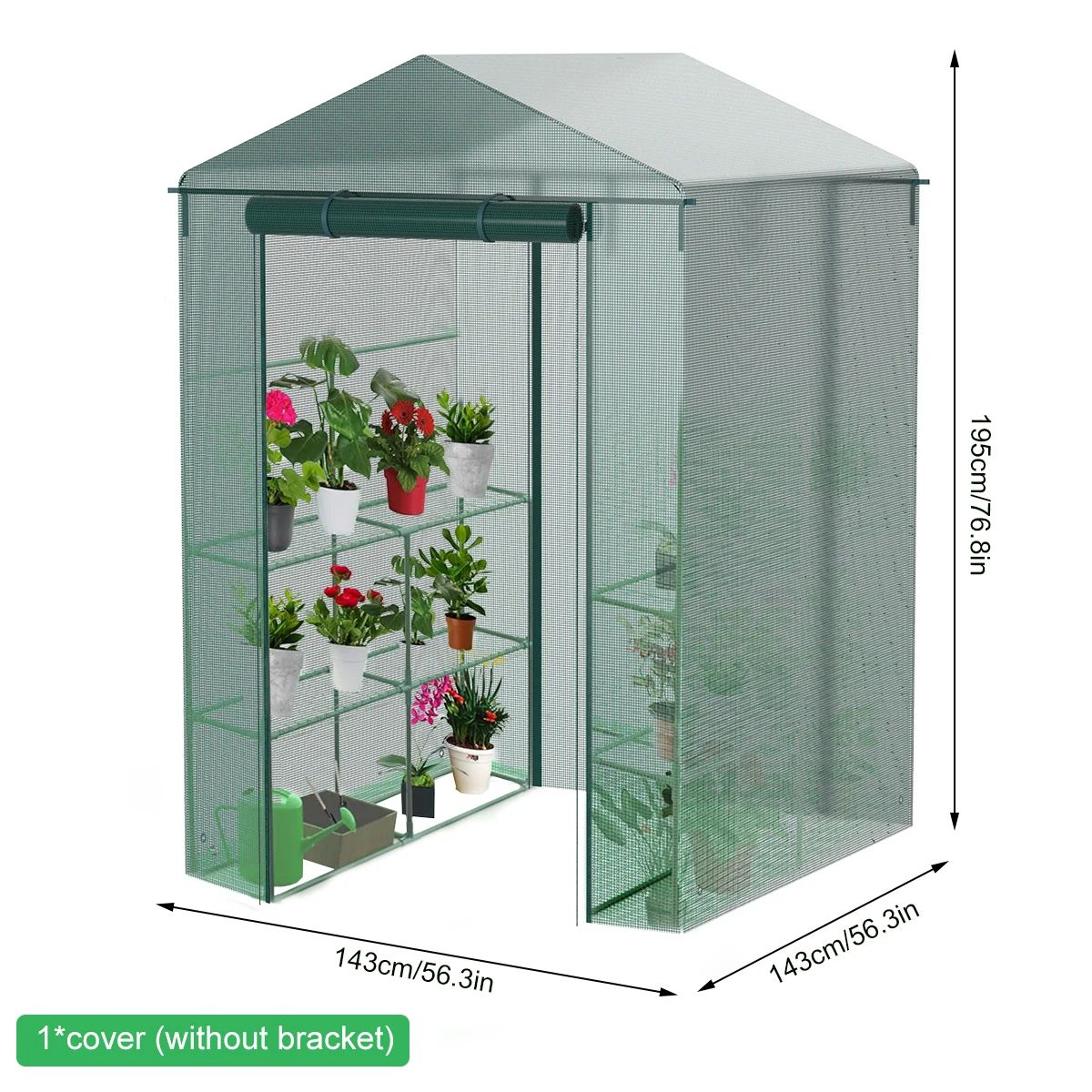 Waterproof PVC Plant Cover Garden Protective Tarpaulin Greenhouse Shield for Balcony and Outdoor Plants