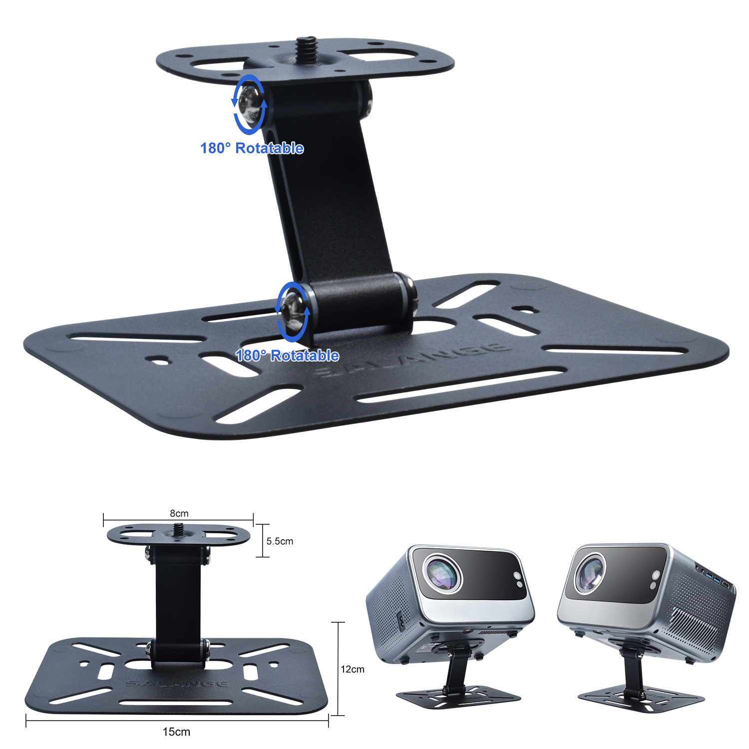 Universal Projector Stand & Mount, Compatible with HY300, HY320, XGIMI, JMGO, Xiaomi, Magicube, Ceiling, Table