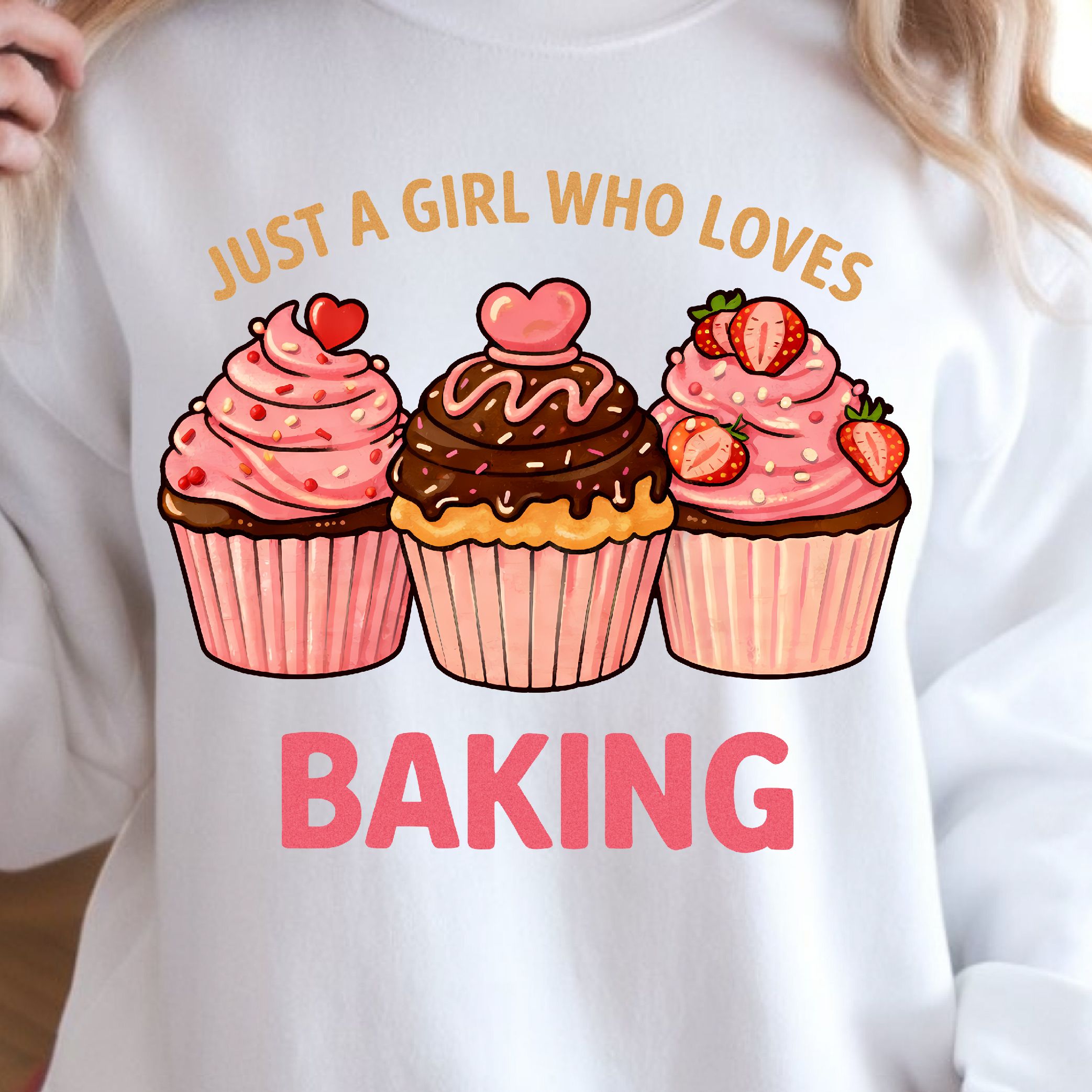Just a Girl Who Loves Baking Shirt, Baking Lover T-Shirt, Cute Baker Tee