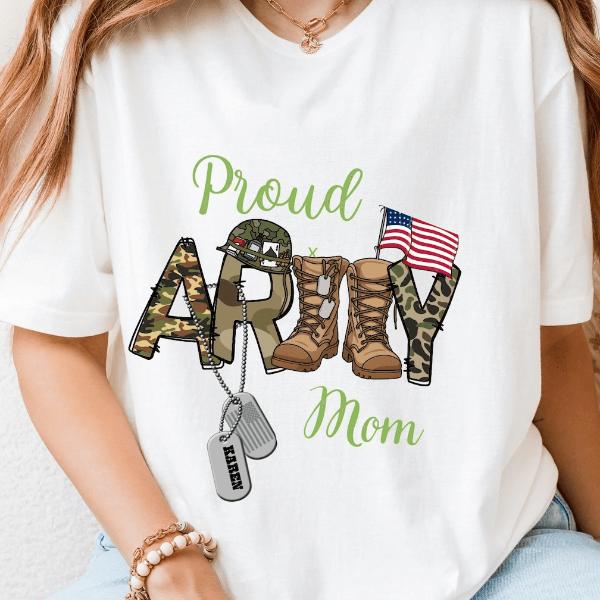 Custom Proud Army Family Shirts – Military Gift