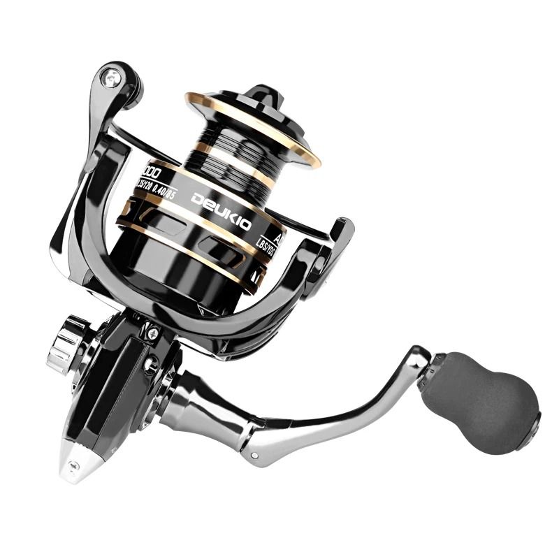 Metal Handle Spinning Fishing Reel with 12 kg Max Drag