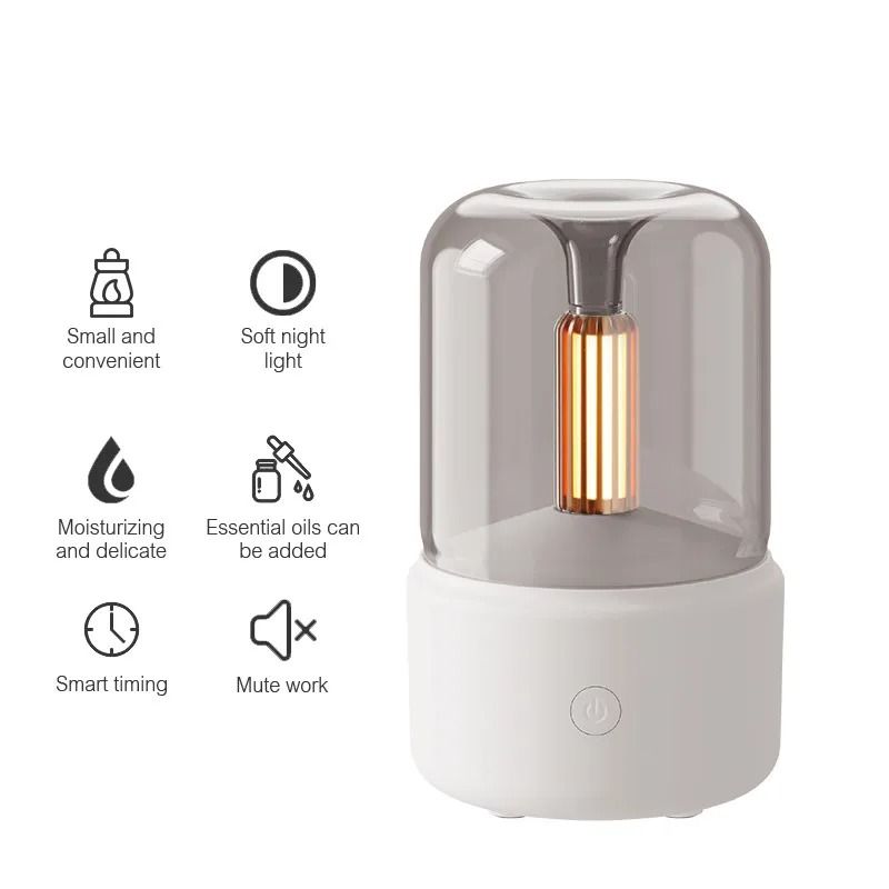 Candle Lamp Aroma Diffuser & Air Humidifier