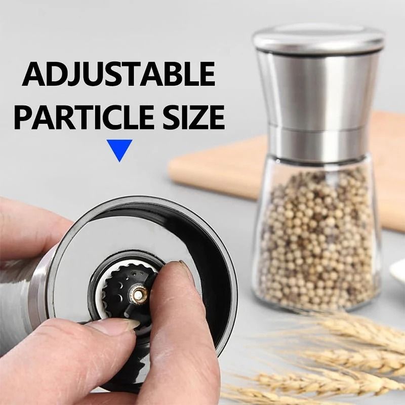 Manual Salt and Pepper Grinder Adjustable Seasoning Bottle