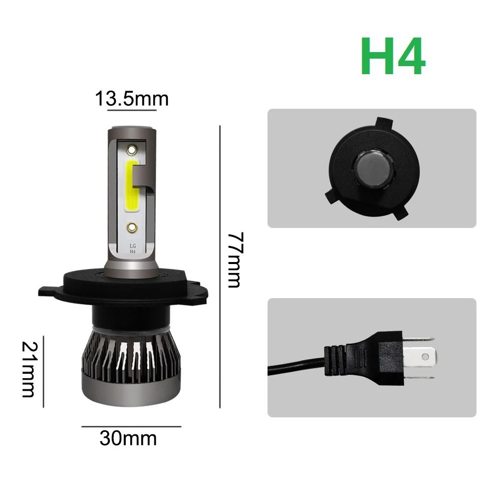 LED Car Headlight Bulbs 20000LM Turbo 12V