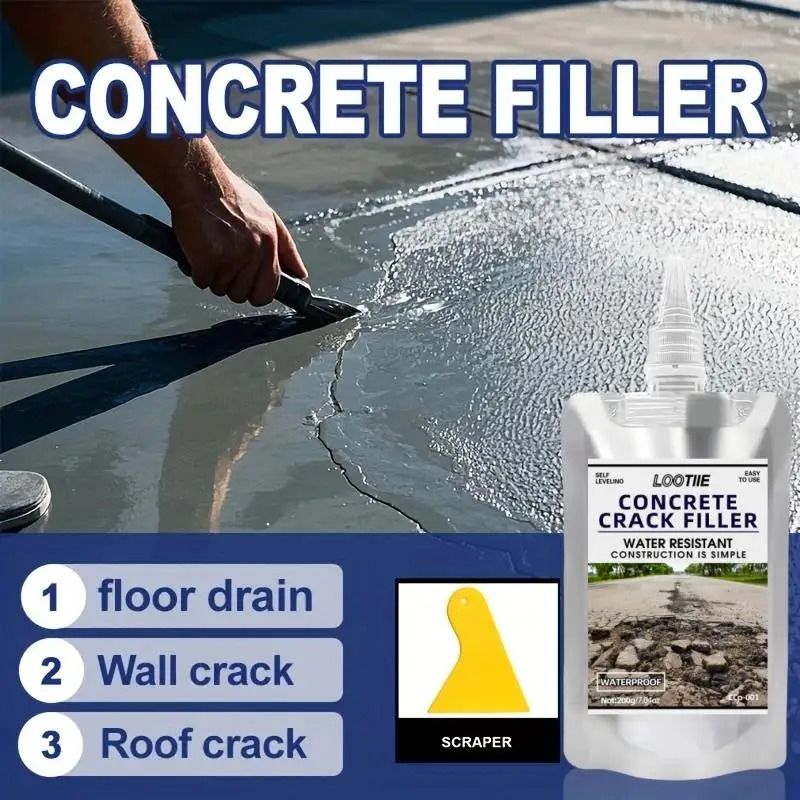 Self-Leveling Concrete Repair Adhesive – Quick-Drying Joint Sealant & Leakproof Shield