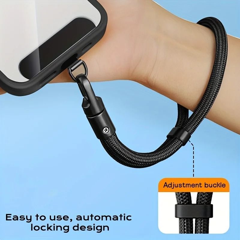 Adjustable Phone Lanyard Strap Clip Holder for Neck Shoulder Crossbody and Wrist Use