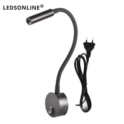 Flexible Gooseneck Clamp Wall Light Bedside LED Reading Lamp