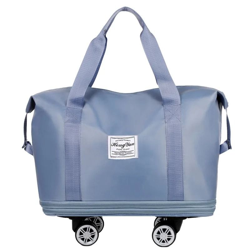 Universal Wheel Expandable Travel Bag with Large Capacity and Dry-Wet Separation