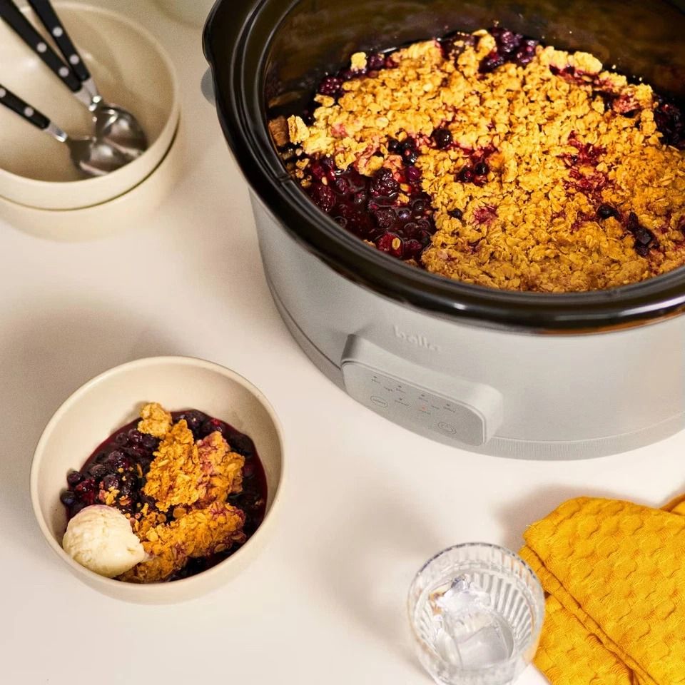 Ceramic Nonstick Programmable Slow Cooker, Touch Controls, Glass Lid
