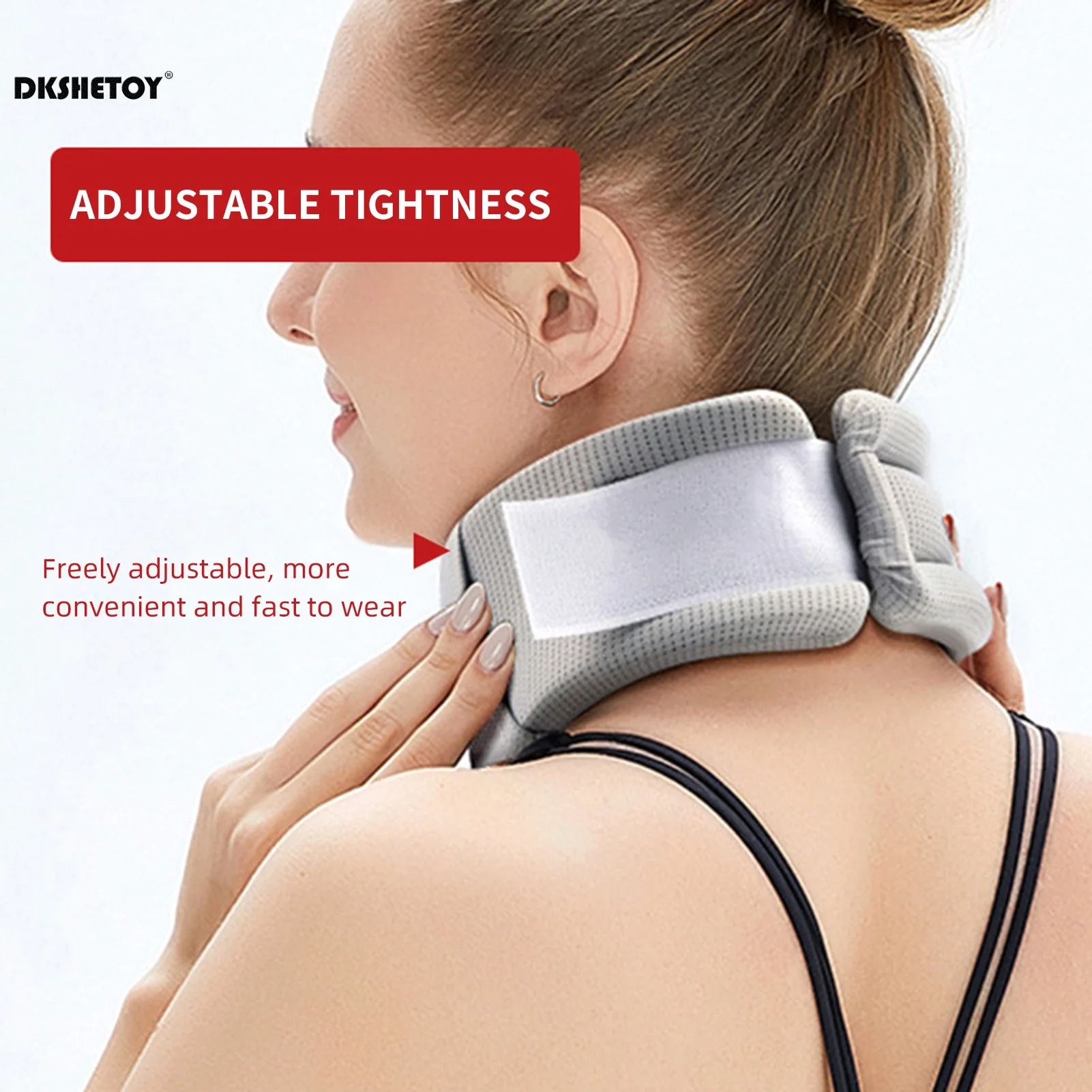 Soft Foam Neck Brace Support Adjustable Brace with Replacement Cover