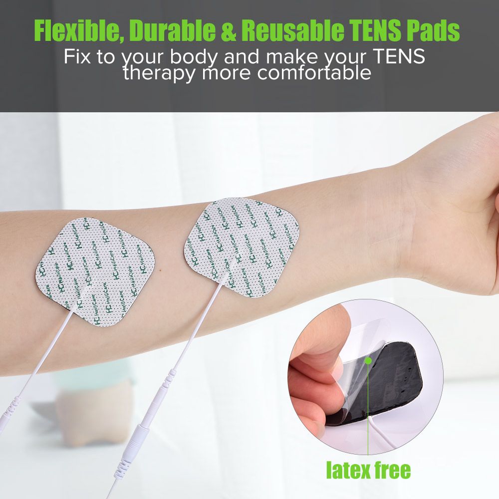 Digital TENS Pads, EMS Electrode Pads, Physiotherapy, Silicone Gel Muscle Stimulator Electrodes