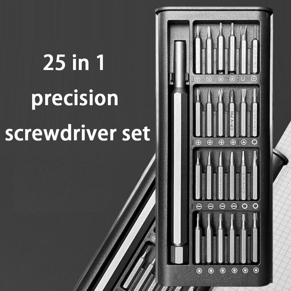 25-in-1 Precision Screwdriver Set – Magnetic Professional Repair Tool Kit – Universal Multi-Functional Manual Tools