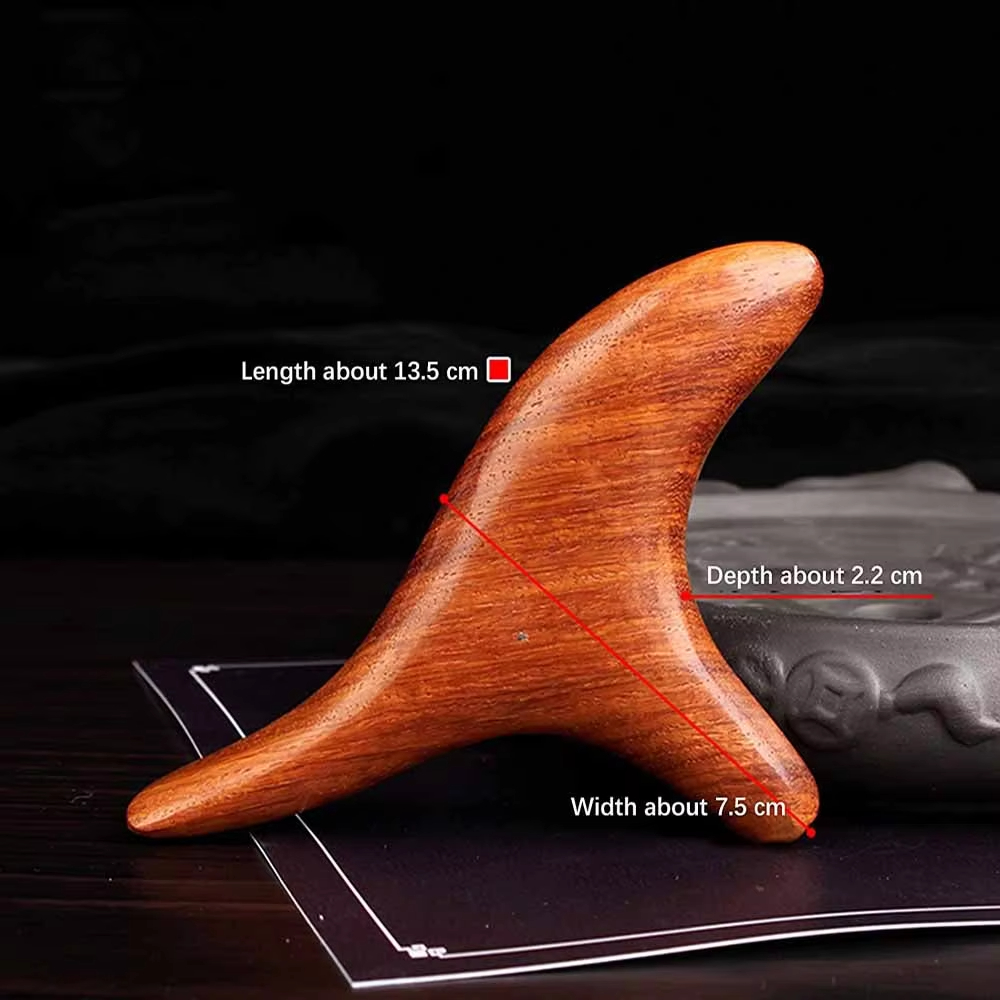 Wooden Gua Sha Massage Tool for Neck, Foot, Back & Face, Trigger Point Therapy for Home Gym & Professional Use