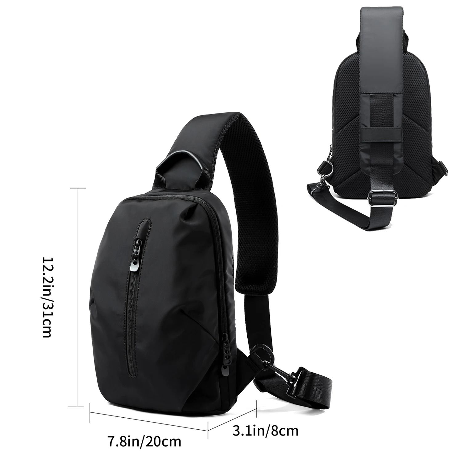 Waterproof Nylon Crossbody Sling Bag
