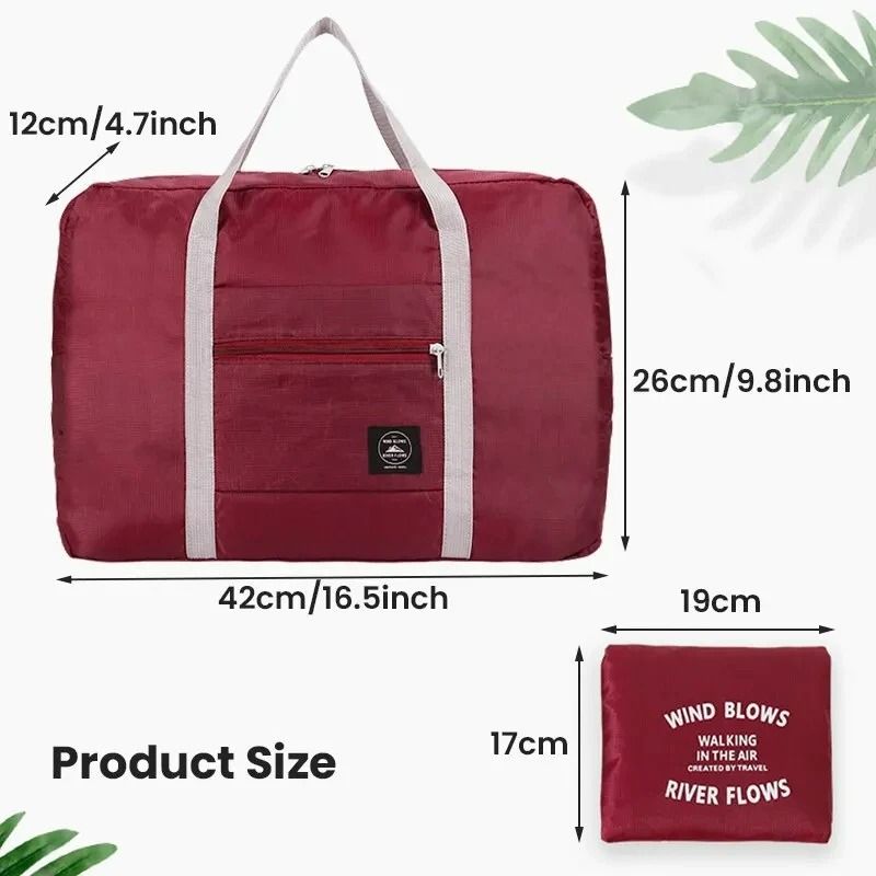 Foldable Travel Duffel Bag 2 Pack Carry On and Weekender Bag