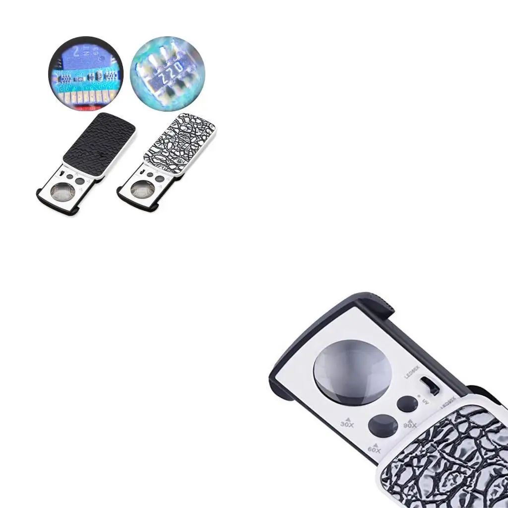 ClarityPro LED Jewelry Loupe – Jewelry Magnifier with 30X/60X/90X Precision Zoom
