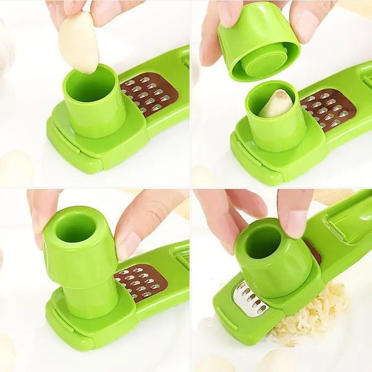 Manual Garlic Crusher Press Ginger Grinder and Multi Functional Grater Kitchen Tool