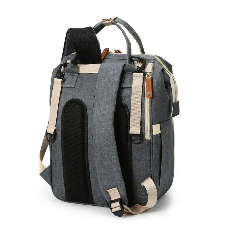 USB Mummy Diaper Bag Backpack – Large Capacity Waterproof Baby Care Maternity Nappy Bag with Wet Pockets
