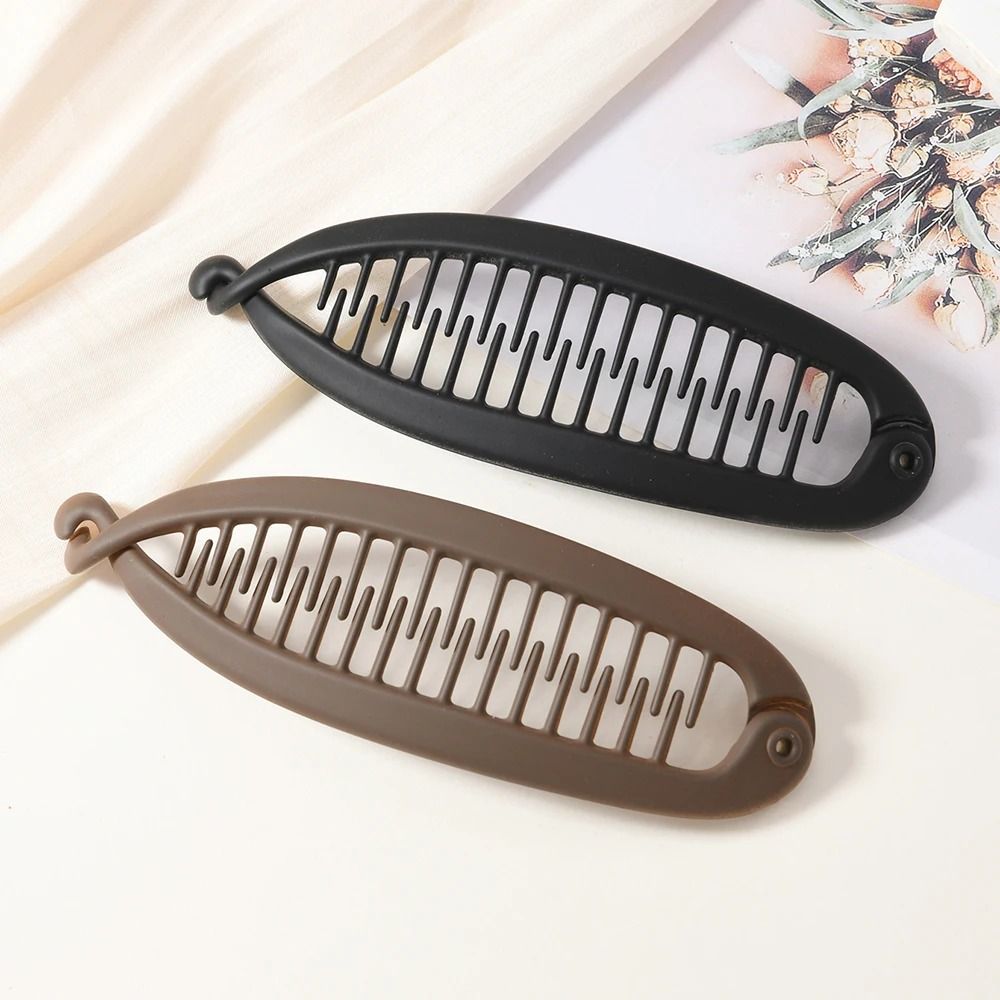 Large Hair Volume Amber Banana Clip Ponytail Clip