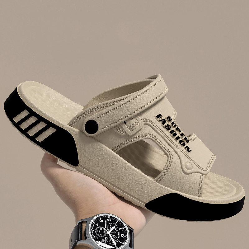 Soft-soled Platform Men Slippers Summer Sandals, Outdoor Walking Beach Flip Flops, Comfortable Home Shoes for Men