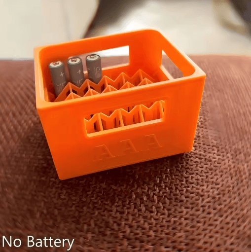 3D Printed AA AAA Battery Storage Box Large Capacity Battery Organizer with 30 20 Slots