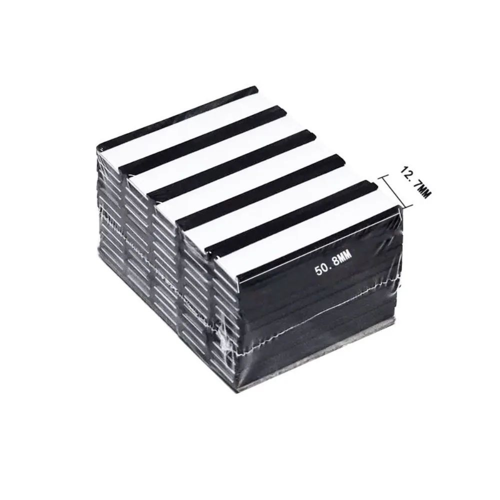 Magnetic C-Channel Label Holder Set with Protective Film - Reusable Warehouse Shelf Labels with Strong Magnet