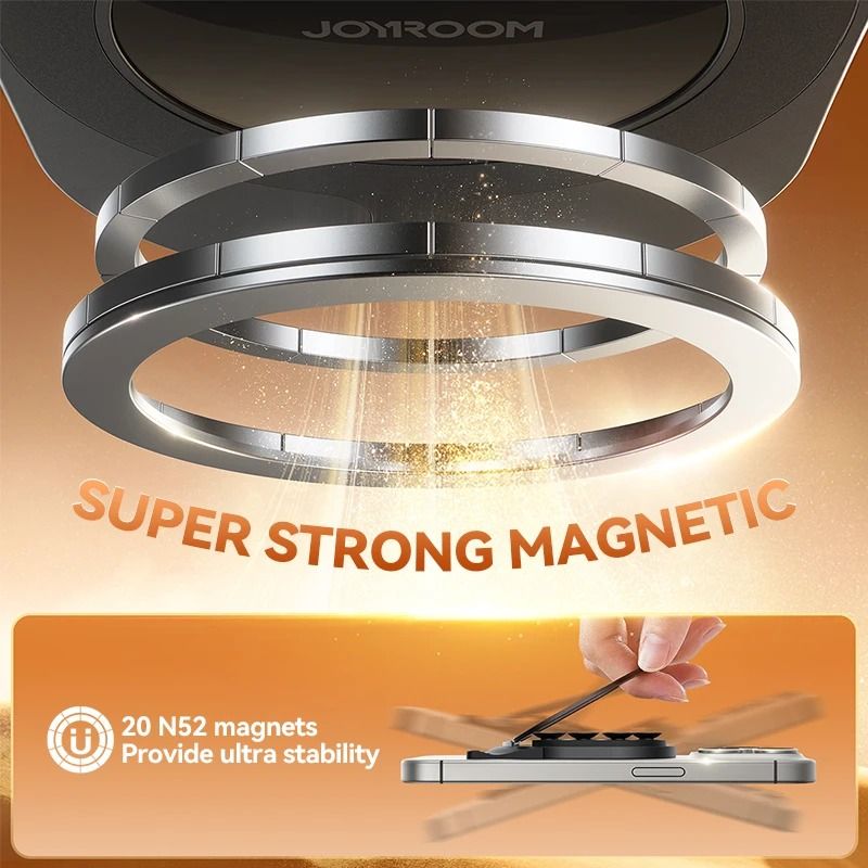 Suction Cup Magnetic Phone Mount – Strong Magnetic Holder with Integrated Pull Ring