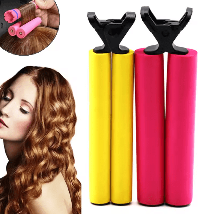 Marseilis Hair Rollers Set Cold Rods Curler Bars and Hair Clips for Fluffy Wavy and Perm Styles