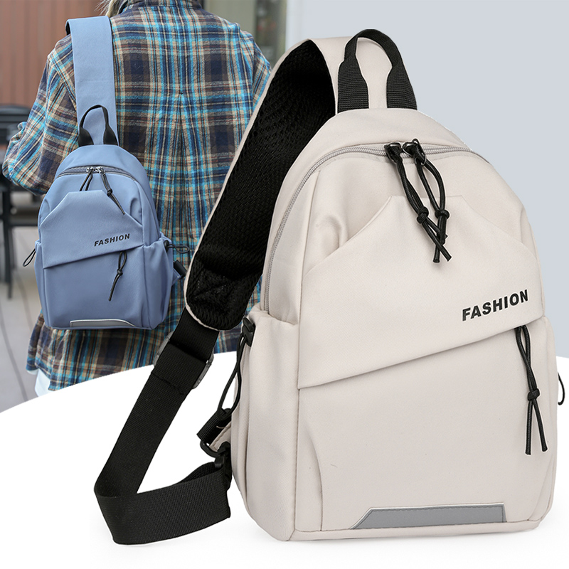 Nylon Messenger Chest Bag Adjustable Shoulder Strap for Outdoor Sports and Commuting