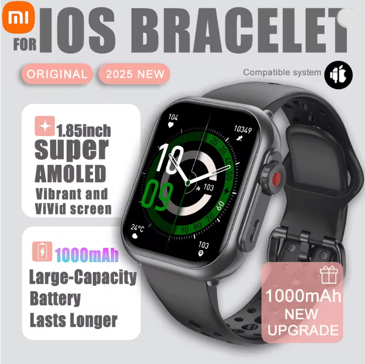 Xiaomi Smart Watch 1.85 Inch AMOLED Full Touch Screen Bluetooth Call Waterproof Watch