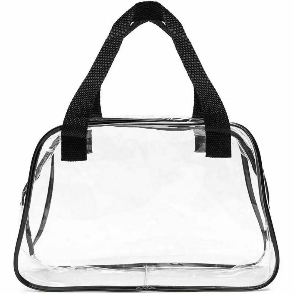Clear Stadium Approved Tote Bag Transparent PVC Handbag for Travel and Events