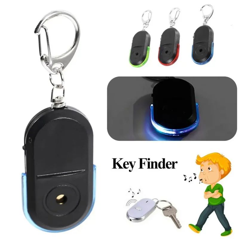 Smart Whistle Key Finder with LED Light – Portable Anti-Lost Key Locator for Keys & Bags